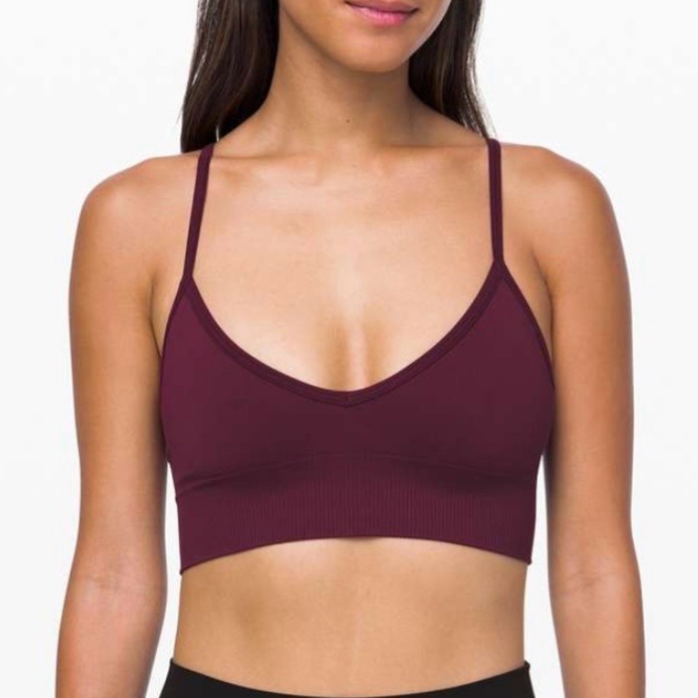 Lululemon Ebb To Street Bra II Dark Adobe woman’s size 4